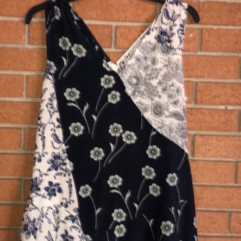 🕊 DEREK LAMB🕊10 CROSBY PATCHWORK SILK DRESS🕊 - Picture 6 of 7